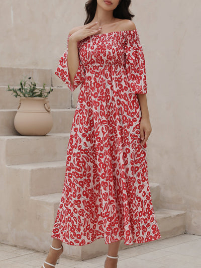 Honoria – Off-Shoulder Maxi Dress