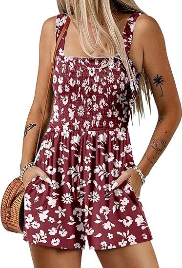 Fayra – Smocked Floral Jumpsuit