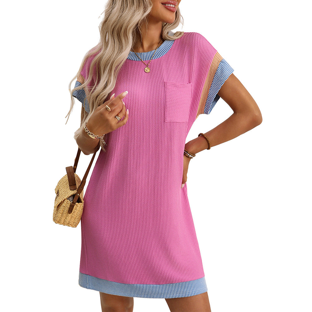 Gracelyn – Knit Pocket T-Shirt Dress