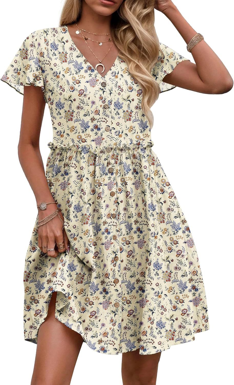 Liliosa – Button-Down Short Sleeve Dress