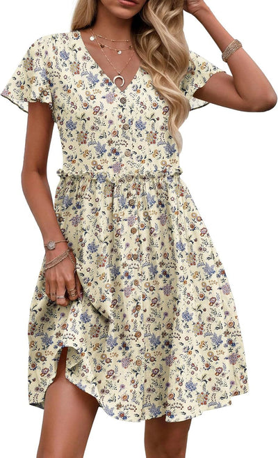 Liliosa – Button-Down Short Sleeve Dress