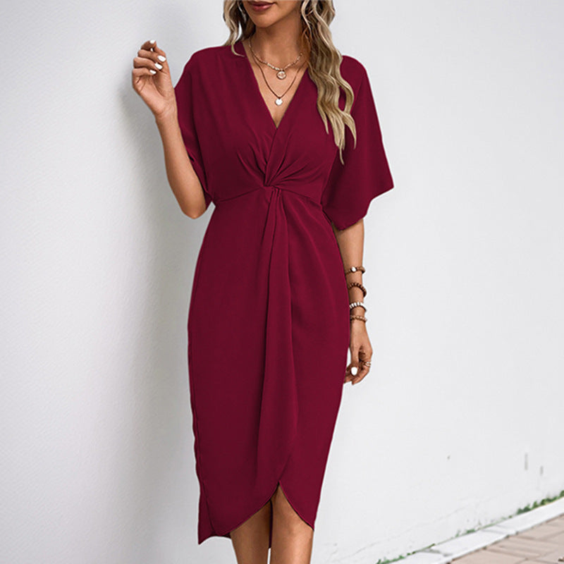 Sedra – Twist Front Midi Dress