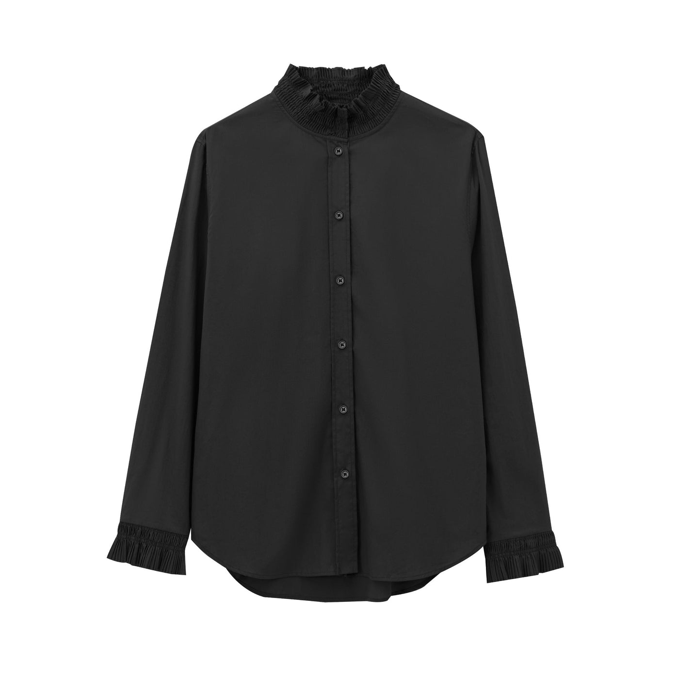 Ferne – Ruffle Collar Button Blouse
