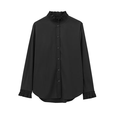 Ferne – Ruffle Collar Button Blouse
