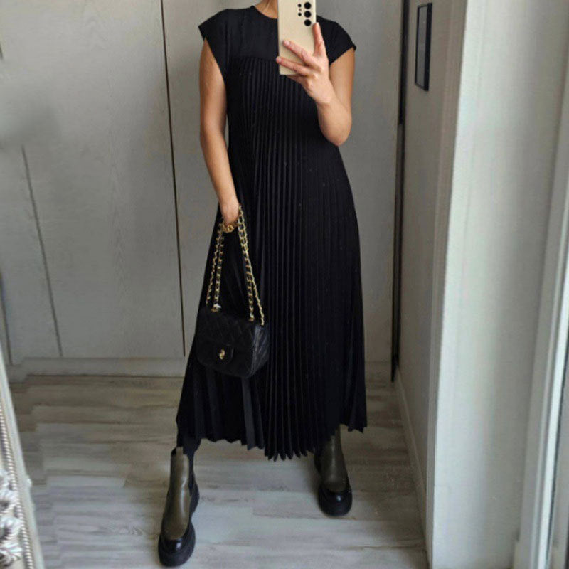 Maren – Pleated Sleeveless Maxi Dress
