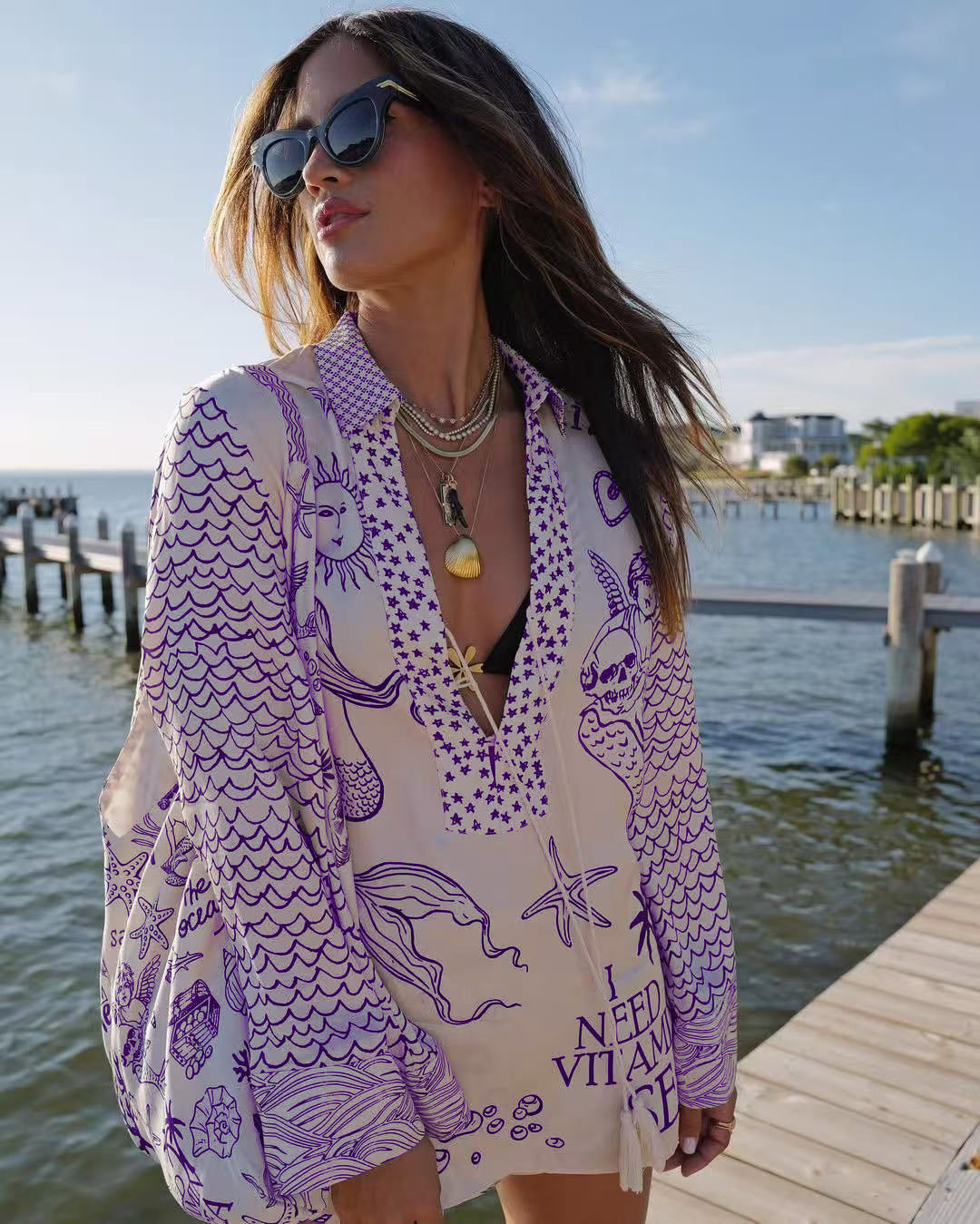 Torrin – Printed Beach Tunic Set