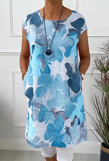 Delfina – Relaxed Floral Tunic Dress