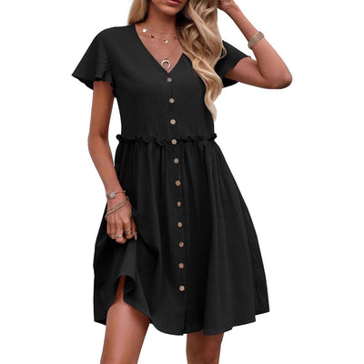 Liliosa – Button-Down Short Sleeve Dress