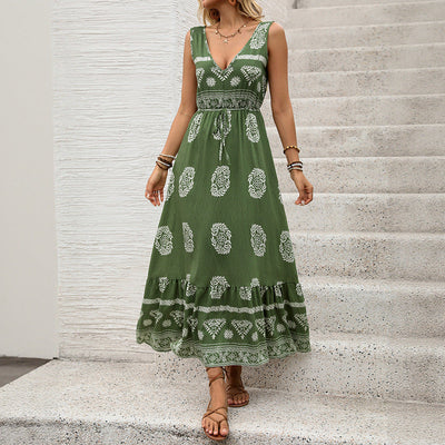 Idony – Boho Embroidered Maxi Dress