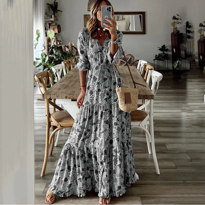 Sorrelith – Tiered Floral Maxi Dress