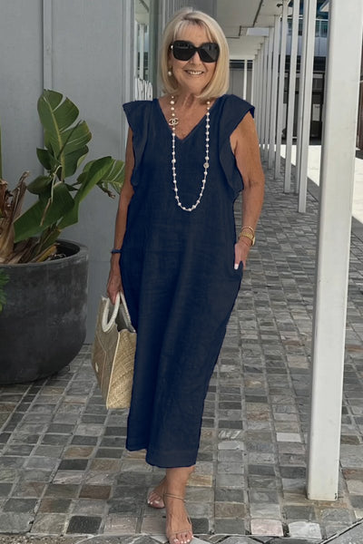Ngozi – Relaxed Sleeveless Midi Dress