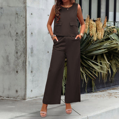 Nika – Sleeveless Wide-Leg Jumpsuit