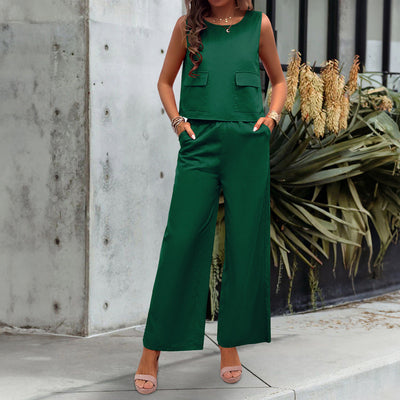 Nika – Sleeveless Wide-Leg Jumpsuit