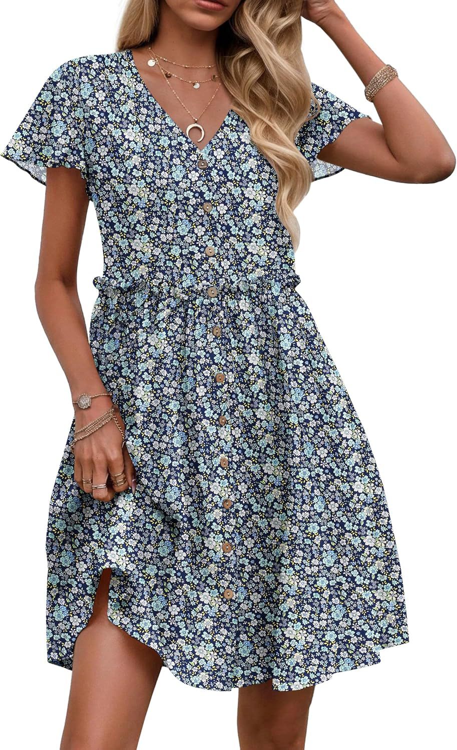 Liliosa – Button-Down Short Sleeve Dress