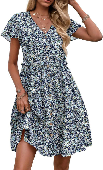 Liliosa – Button-Down Short Sleeve Dress