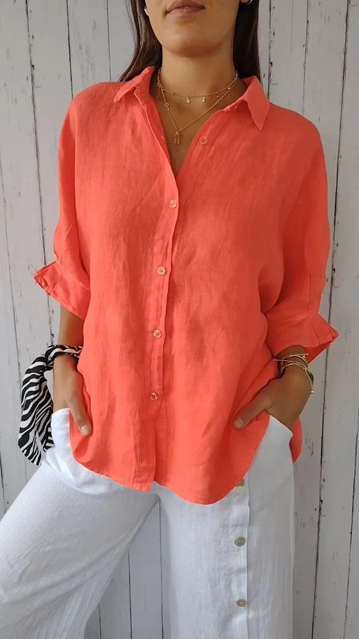 Kimberly – Relaxed Button-Up Shirt