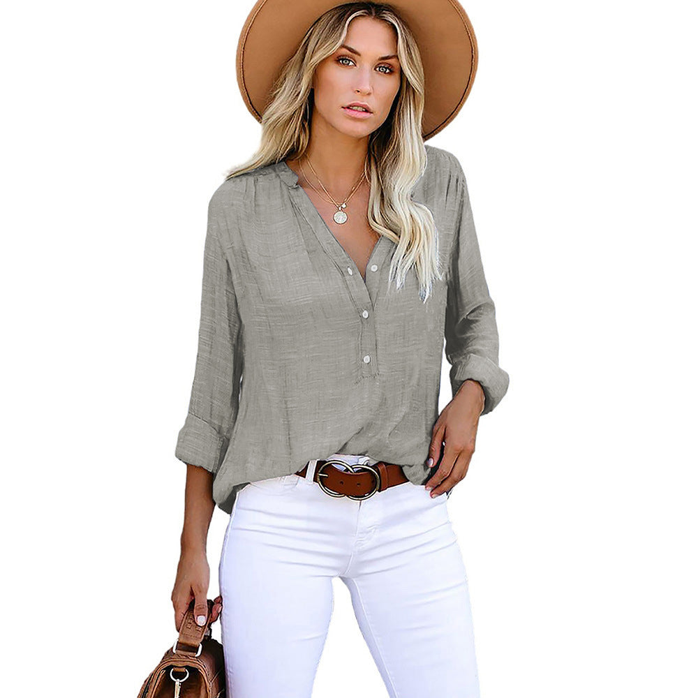Dionne – Relaxed Button Blouse