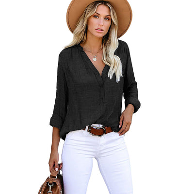 Dionne – Relaxed Button Blouse