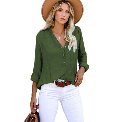 Dionne – Relaxed Button Blouse