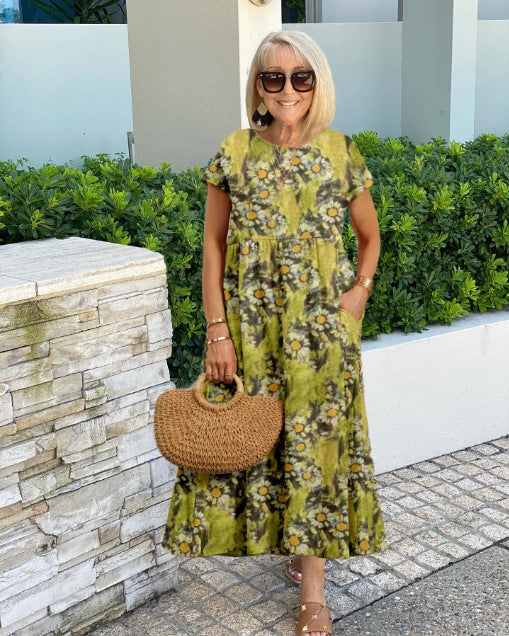 Sabine – Floral Print Maxi Dress