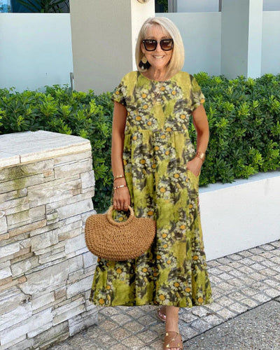 Sabine – Floral Print Maxi Dress