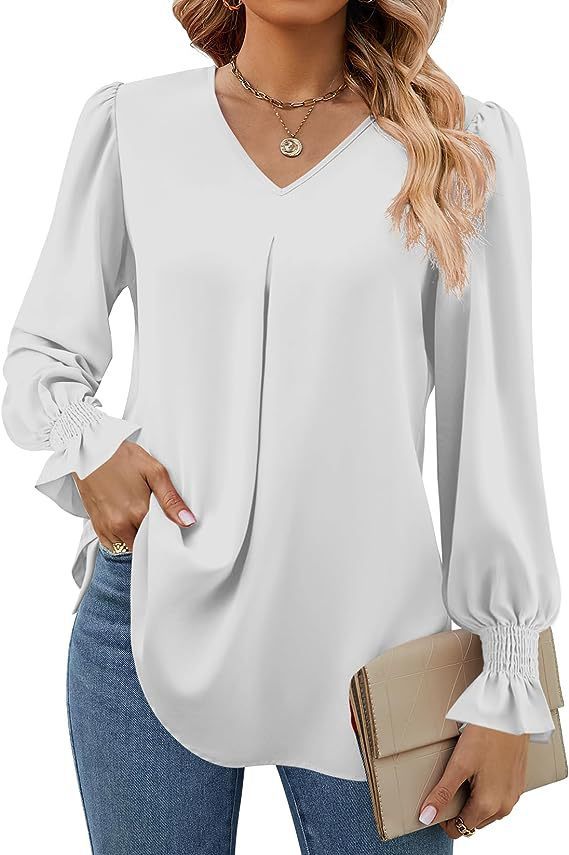 Lousie - Classy V-Neck Top