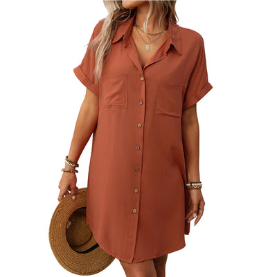 Arletta – Relaxed Button-Up Shirt Dress