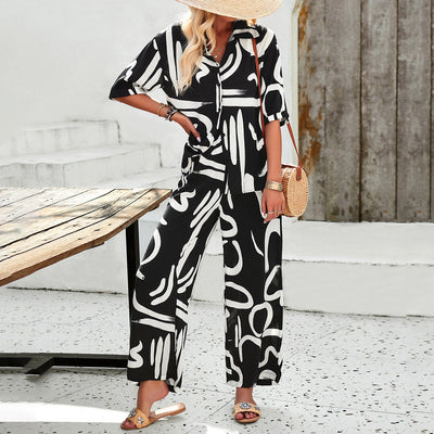 Zairra – Abstract Print Co-Ord Set