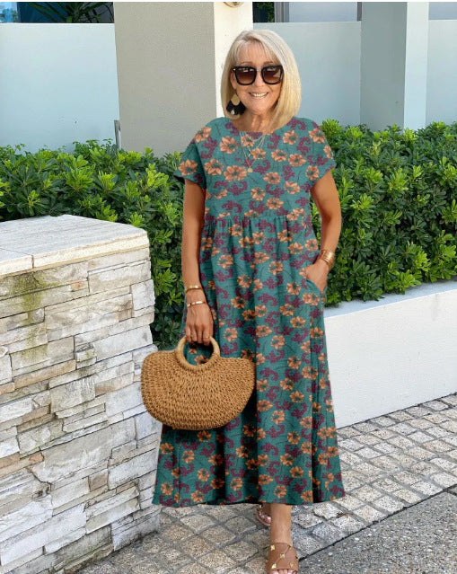 Sabine – Floral Print Maxi Dress