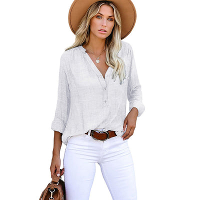 Dionne – Relaxed Button Blouse
