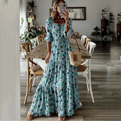 Sorrelith – Tiered Floral Maxi Dress