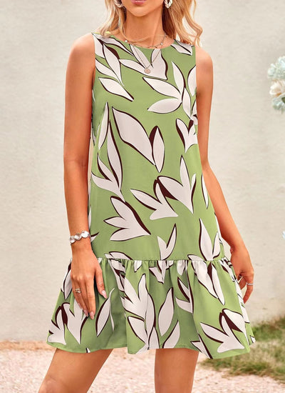 Hollin – Abstract Drop Hem Dress