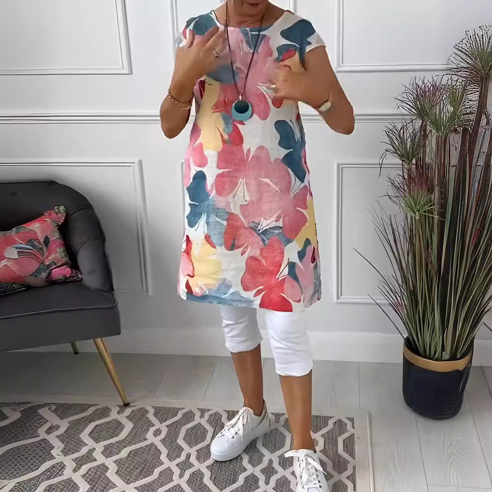 Delfina – Relaxed Floral Tunic Dress