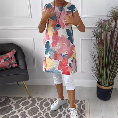 Delfina – Relaxed Floral Tunic Dress