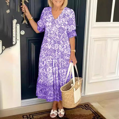 Leja – Bohemian Floral Maxi Dress