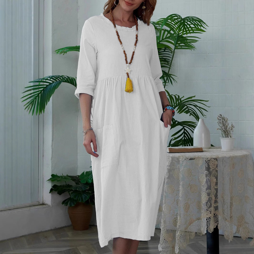 Meta – Relaxed Pocket Midi Dress