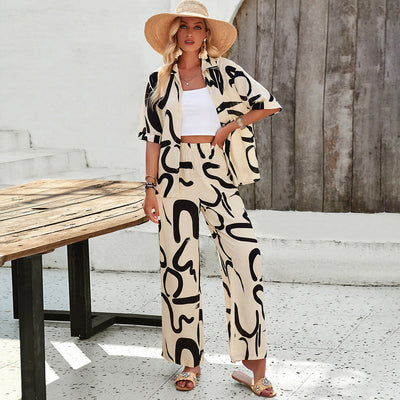 Zairra – Abstract Print Co-Ord Set