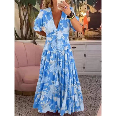Rylee – V-Neck Floral Maxi Dress
