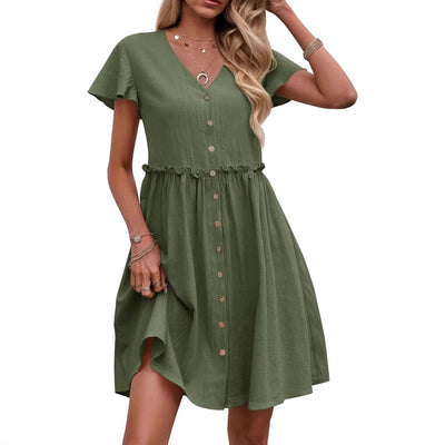 Liliosa – Button-Down Short Sleeve Dress