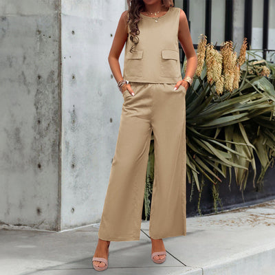 Nika – Sleeveless Wide-Leg Jumpsuit