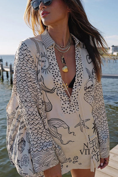 Torrin – Printed Beach Tunic Set