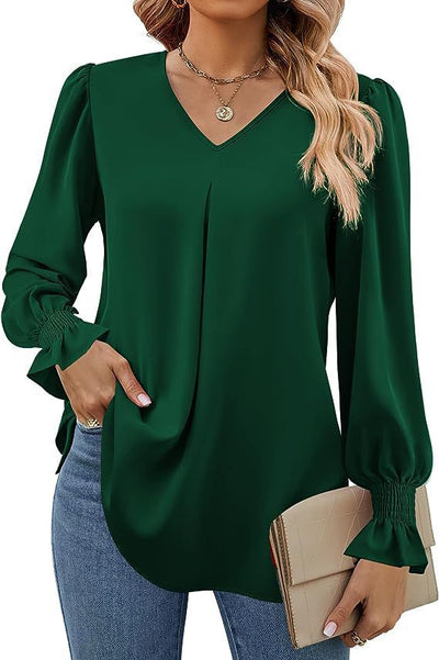 Lousie - Classy V-Neck Top