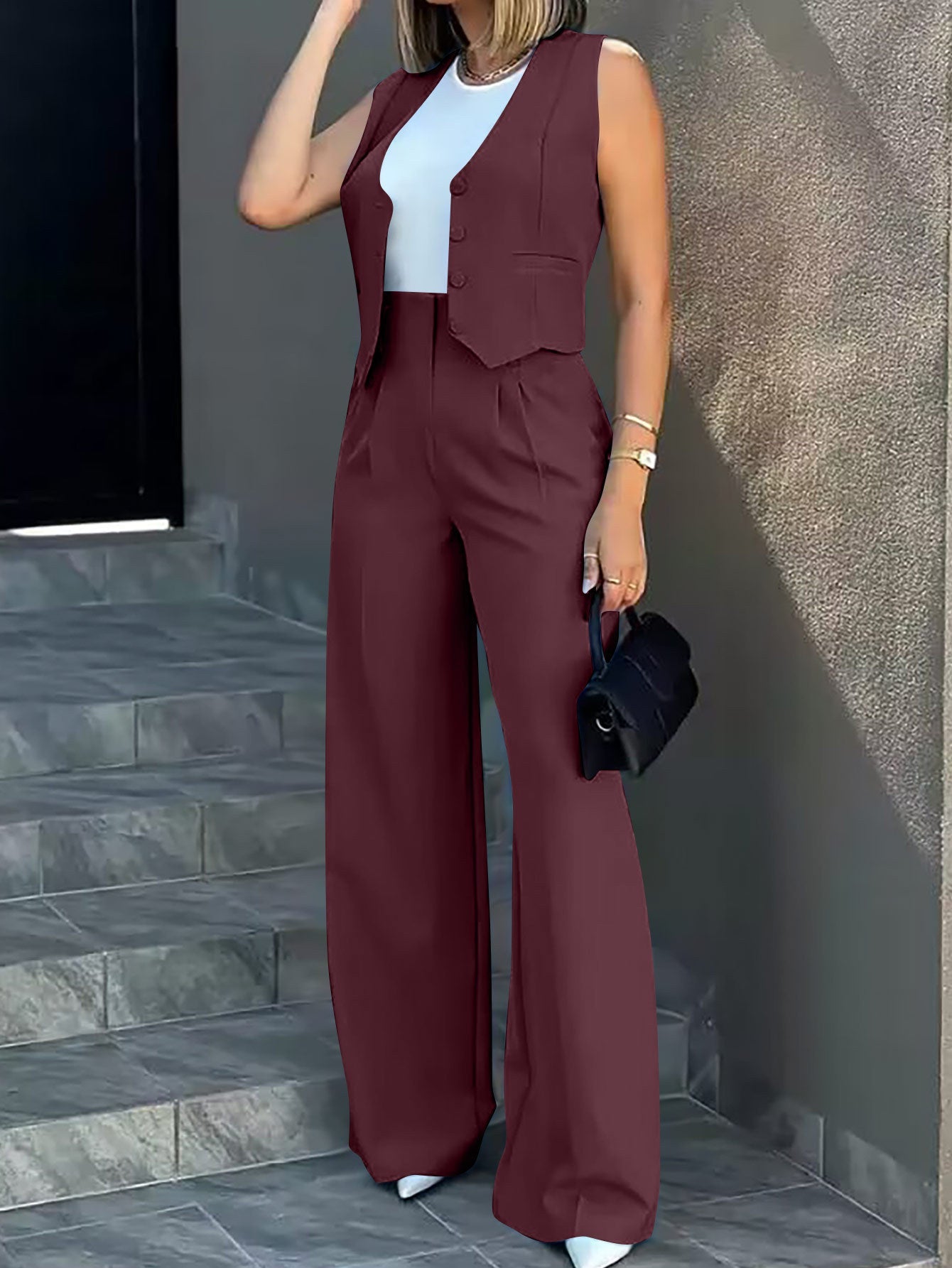 Eulita – Tailored Waistcoat Trousers Set