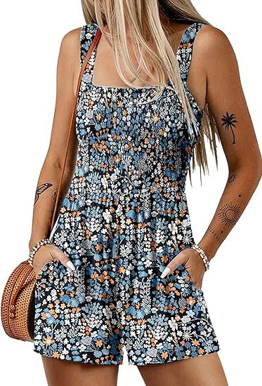 Fayra – Smocked Floral Jumpsuit