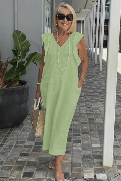 Ngozi – Relaxed Sleeveless Midi Dress