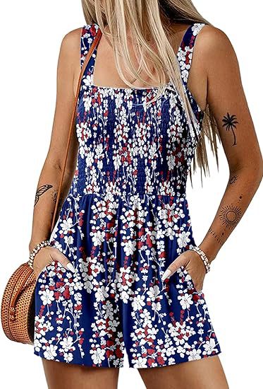 Fayra – Smocked Floral Jumpsuit