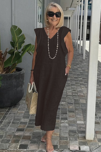 Ngozi – Relaxed Sleeveless Midi Dress
