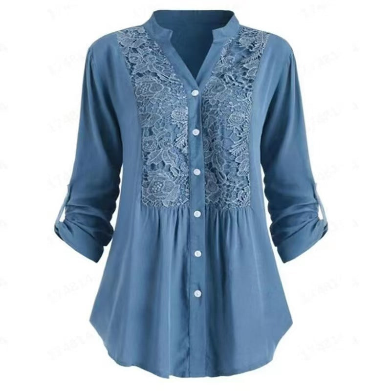 Jolanda – Embroidered Long Sleeve Blouse