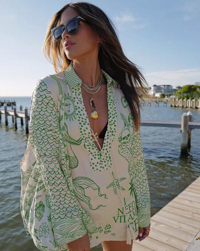 Torrin – Printed Beach Tunic Set