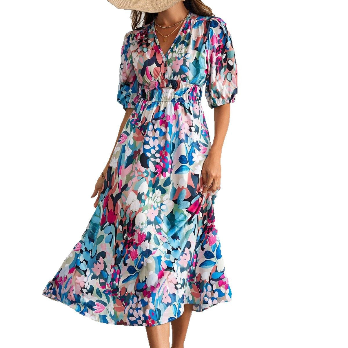 Senta – Garden Bloom Midi Dress